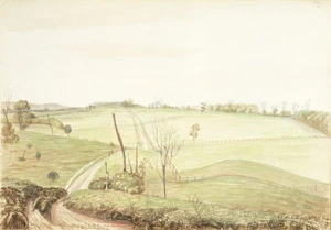 [Williams, John] d 1905 :View of the Waimati from the road to Poka Noi and Waka's pa. [1845]