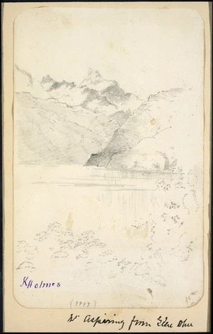 Holmes, Katherine McLean, 1849-1925 :Mt Aspiring from Glen Dhu, 26th [Dec, 1872]