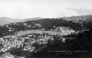Thorndon, Wellington, showing Anderson Park