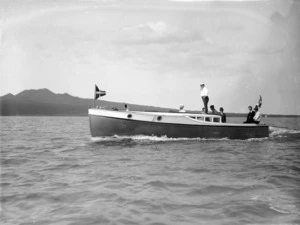 Unidentified motorboat, Auckland Harbour
