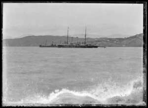 Three ships in Wellington harbour