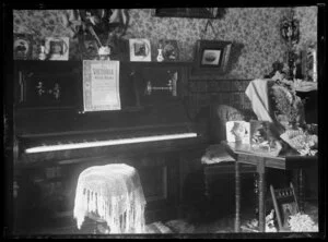 Interior view of a late Victorian sitting room