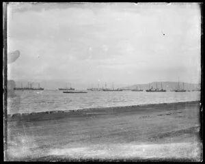 Ships and barge in Harbour