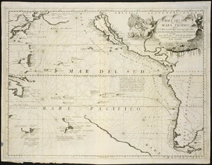 Mare del Sud, detto altrimenti Mare Pacifico / auttore Il P. M. Coronelli M.C.  Cosmografo.