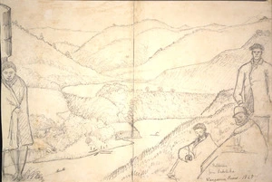Collinson, Thomas Bernard 1822-1902 :Patearero from Pukehika. Wanganui River. 1848.