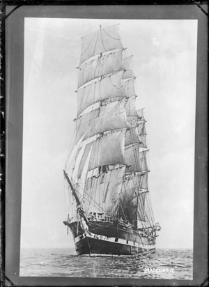 Photograph of ship "Macquarrie" [i.e. Macquarie].