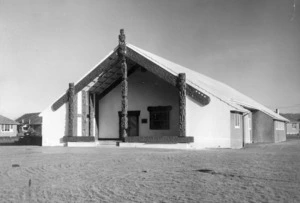 Maori meeting house at Waiwhetu Marae, Lower Hutt