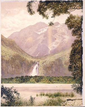 Suker, Arthur, 1857-1940 :Barren Peaks, Milford Sound, N.Z. [1880s?]