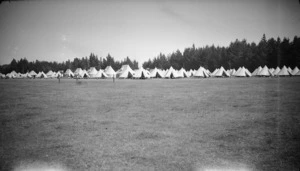 Tents at Waiouru Army Training Camp