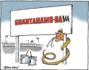 Tremain, Garrick, 1941-: [Obama and Guantanamo Bay] 18 March 2011