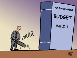 Hawkey, Allan Charles, 1941- : NZ Government BUDGET May 2011. 22 March 2011