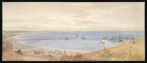 Gifford, Edward Augustus, 1819-1894 :[Oamaru Harbour]. 1883