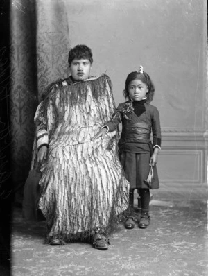 Maori woman named Elizabeth, and child, Hawkes Bay district