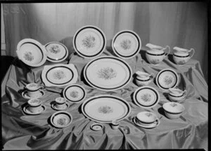 A china dinner set display