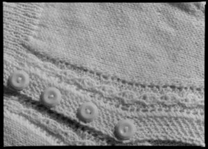 Details of knitting stitches