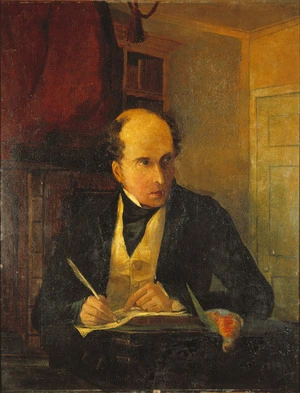 [Harrison, George Henry] 1816-1846 :[Portrait of William Swainson engaged in ornithological research. 1836?]