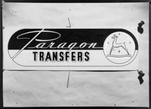 Copies of lettering for transfer book cover