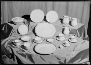 A china dinner set display