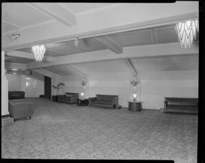 Empty foyer, Majestic Theatre, Wellington