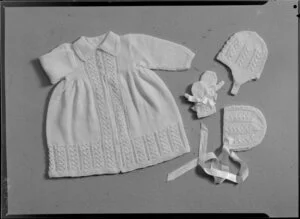 Knitted baby outfit