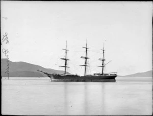 Sailing ship Dunedin in Otago Harbour