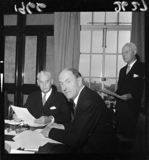 Chief Justice Sir Richard Wild, and Prime Minister Keith Holyoake