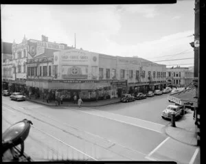 Martin's Shoe Store, cnr. Willis & Mercer Sts., Wellington