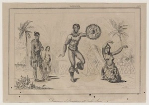 Various artists :Danzatore e Danzatrice all'Isola Avai. [1838-1843].