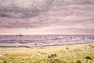[Green, Samuel Edwy] 1838-1935 :Wreck of the Tararua, Pt Waihope 1881