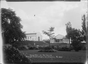 View of the Concert Hall and Art Gallery, Auckland Exhibition, Auckland Domain