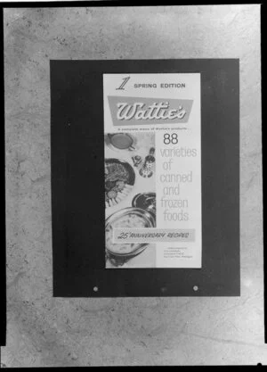 Watties 25th anniversary recipe book display unit
