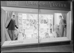 Window display, Vance Vivian, Wellington