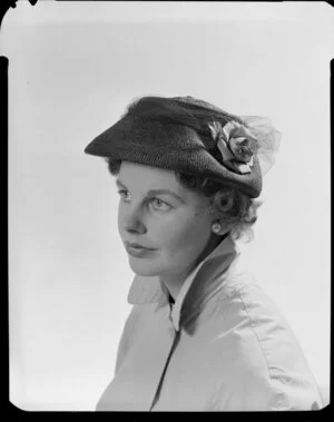 Woman modelling hat