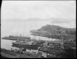 Overlooking the wharves at Port Chalmers