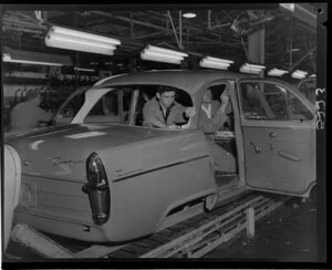 Ford Zephyr on assembly line