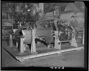 Interior of Ford Motors assembly plant