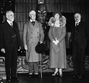 Group, including Lord and Lady Bledisloe, Dominion Museum, Wellington