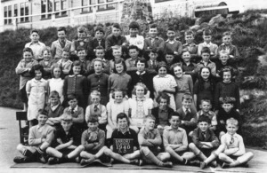 Class photo, Karori School, Wellington, Standard three, 1940