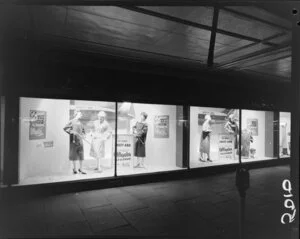 Ansett-ANA/Alligator/Skellerup window display, D.I.C. Ltd., Wellington