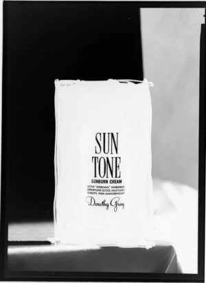 Bottle of Sun Tone Sunburn Cream