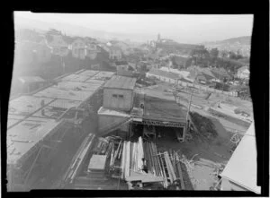 Construction of Rolleston St. Flats, Wellington