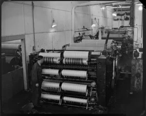 Interior of felt & textiles factory