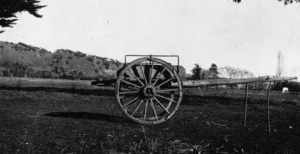 Photograph of a dray cart once owned by Kawana Hunia