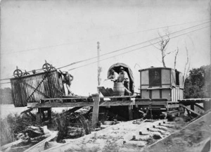 Transporting goods across the Taramakau River