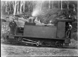 Fell engine, "H" class, at Cross Creek, 1886