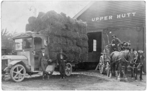 William Howe, George Jones, and Mr Butler, Upper Hutt railway yards