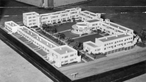 Scale model of proposed apartment building in Berhampore