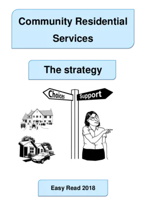 Community residential services : the strategy.