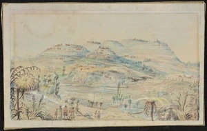 Artist unknown :[Stockaded hills and pa, Northland] - [1835?]
