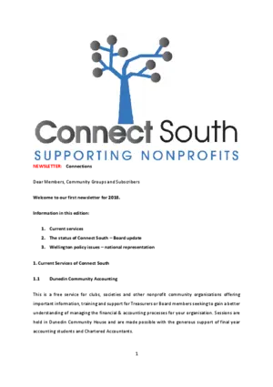 Connections : Connect South newsletter.